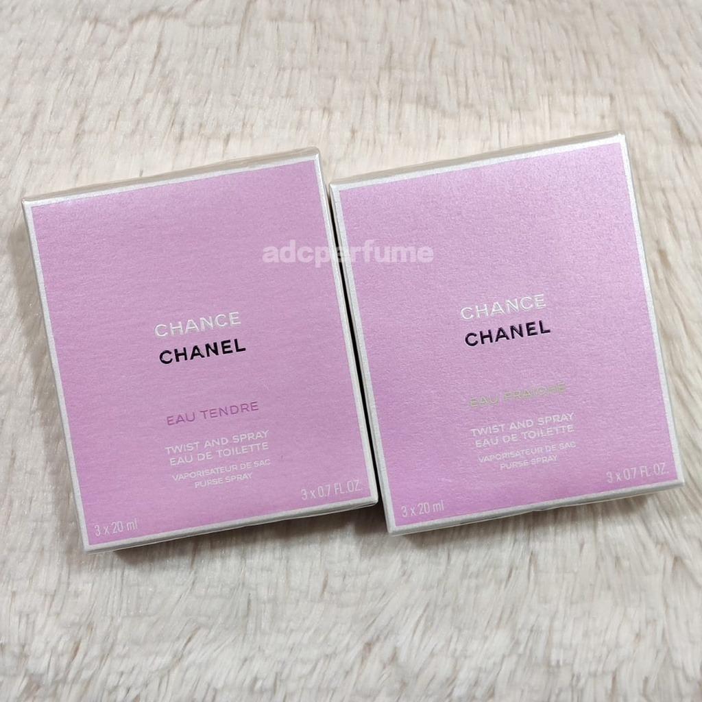 Chanel - Chance Eau de Toilette Refills Twist&spray Refills 3x20 mL, Beauty  & Personal Care, Fragrance & Deodorants on Carousell