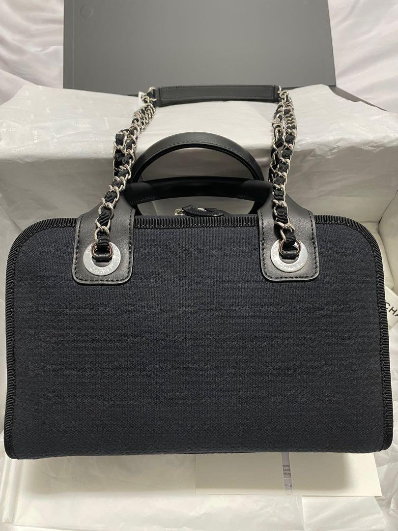 Chanel Deauville Bowling Bag, Luxury, Bags & Wallets on Carousell