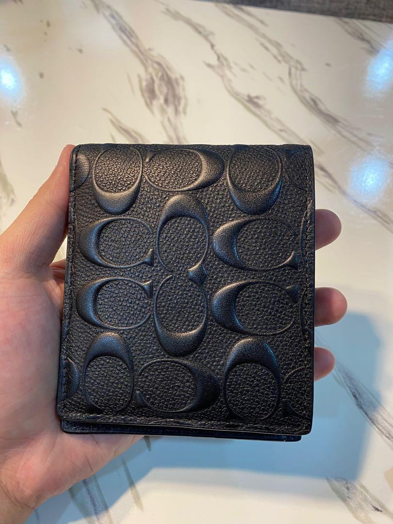 Coach sales wallet embossed