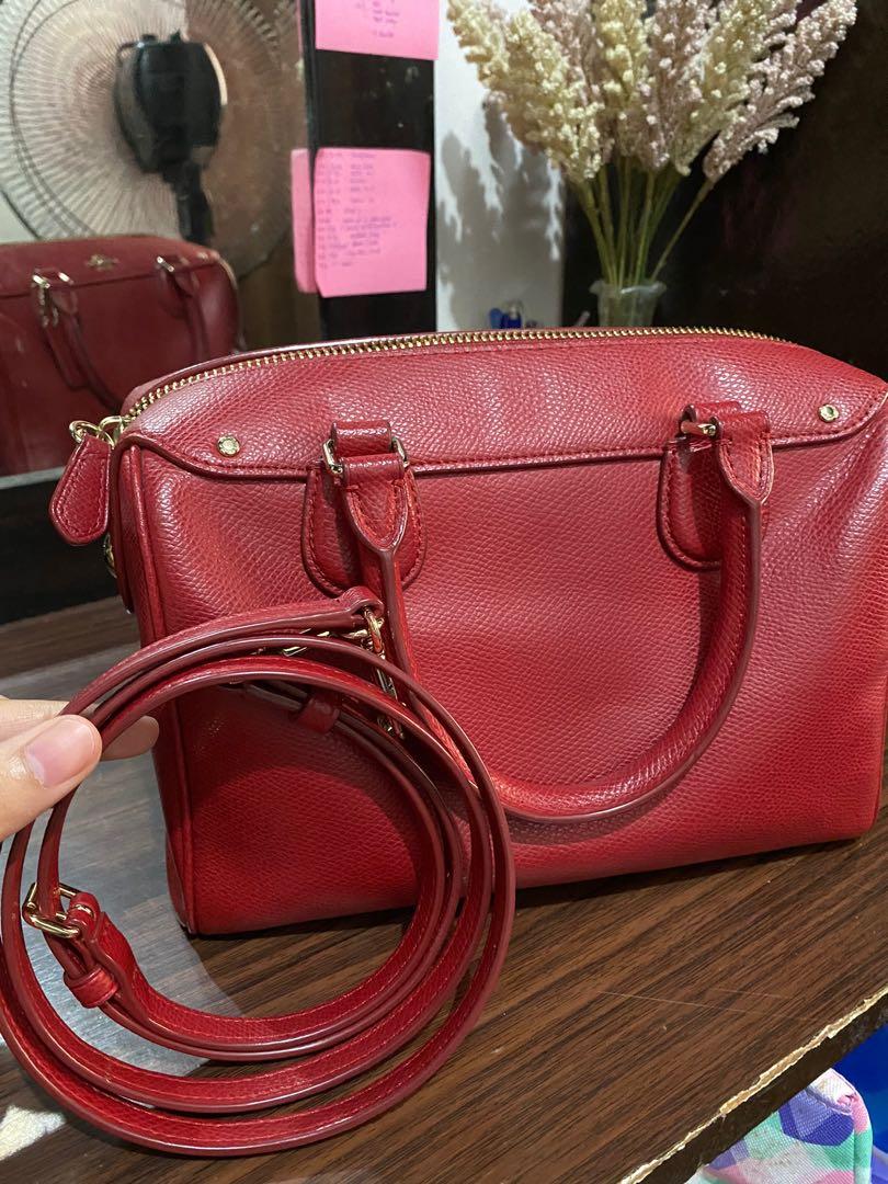 Authentic Coach Bennett in Red, Luxury, Bags & Wallets on Carousell