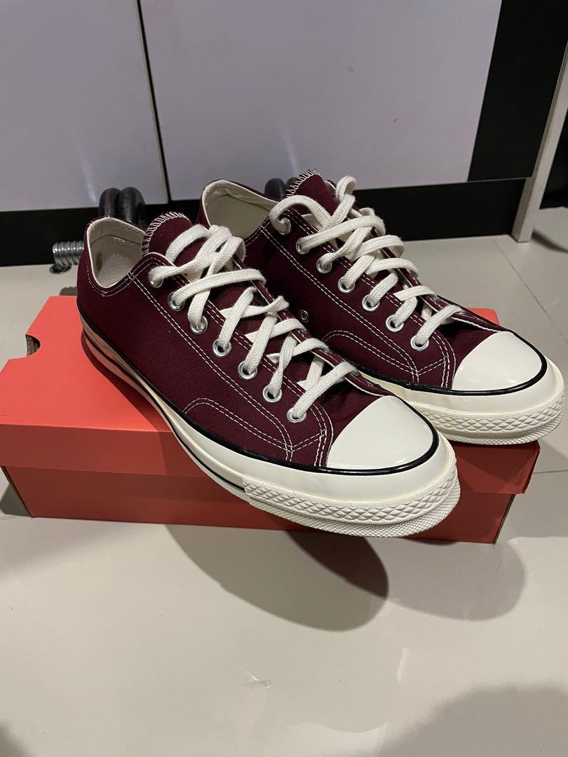 Converse 70s on sale maroon low
