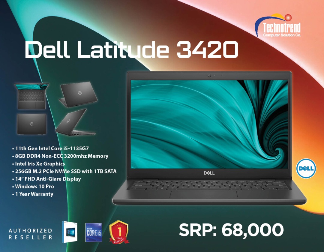 Dell Latitude 3420 Core i5 256GB SSD + 1TB 14inch 11th Gen Notebook ...