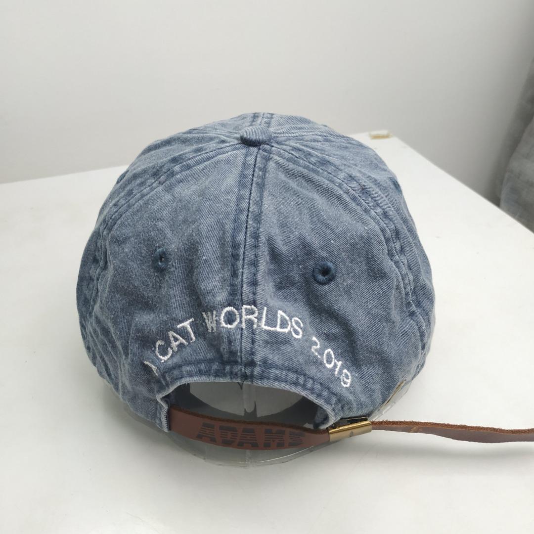 Denim hat leather 2025 strap