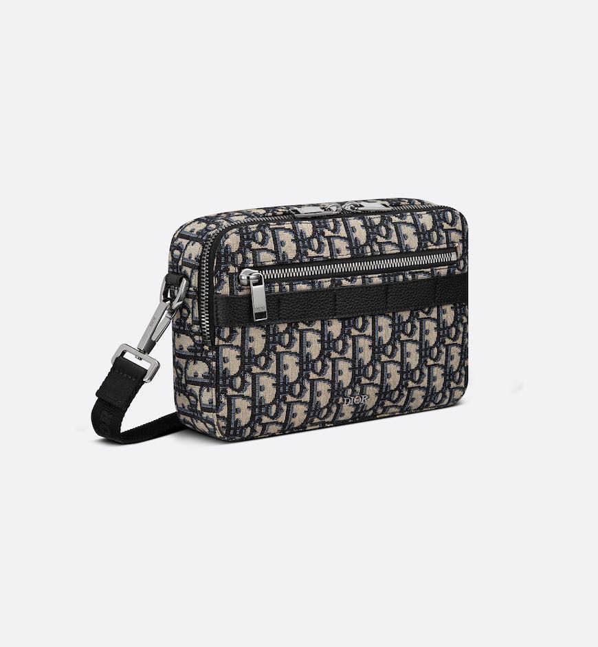 Mini Dior Aqua Bag with Strap Beige and Black Dior Oblique Jacquard  DIOR  SG