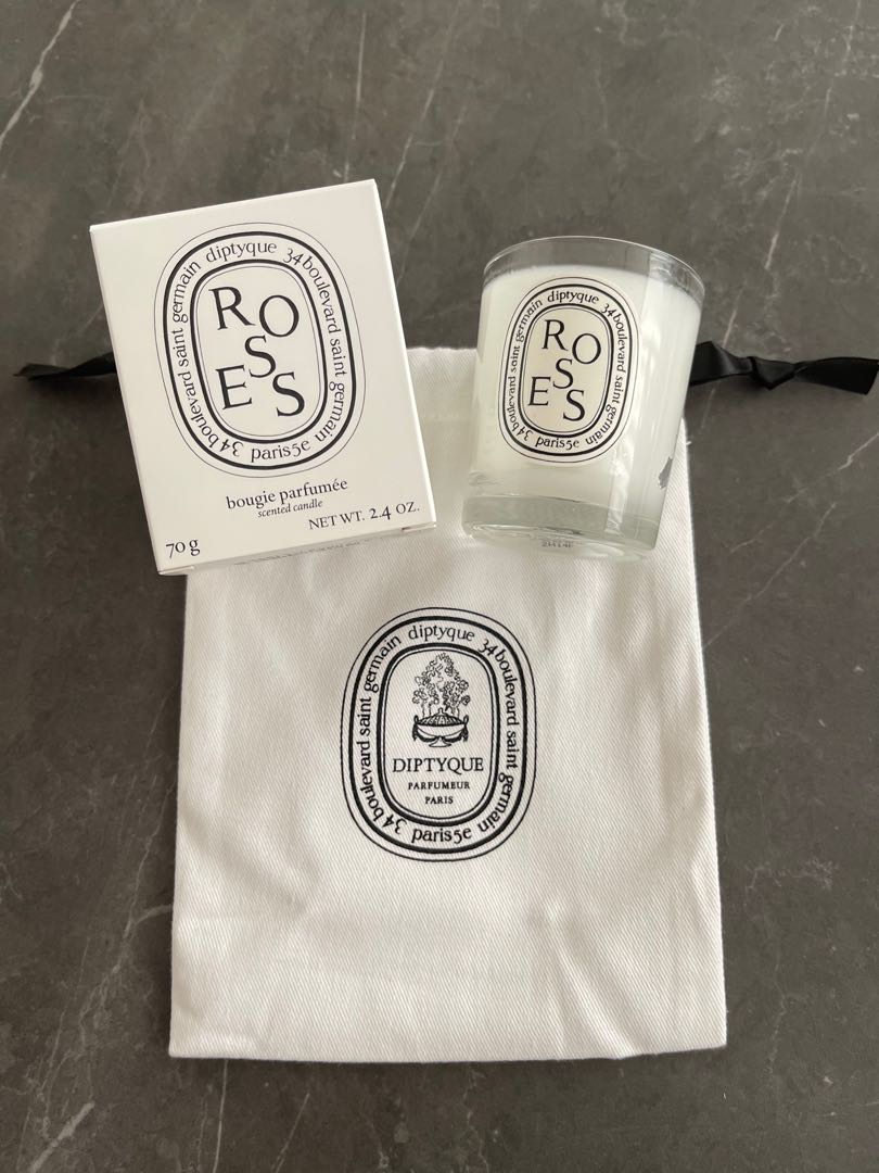 Diptyque roses scented candle 70g, Beauty & Personal Care, Fragrance ...