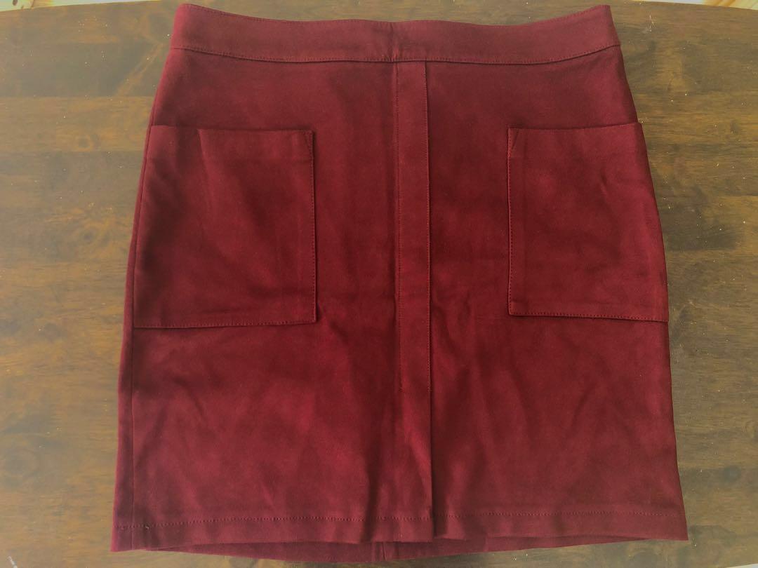 Burgundy skirt 2025 dorothy perkins