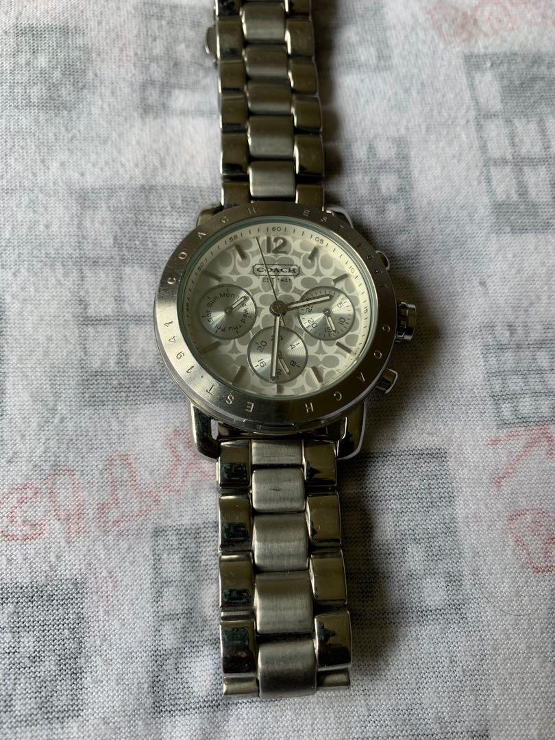 EST 1941 Coach Silver Watch Luxury Watches on Carousell