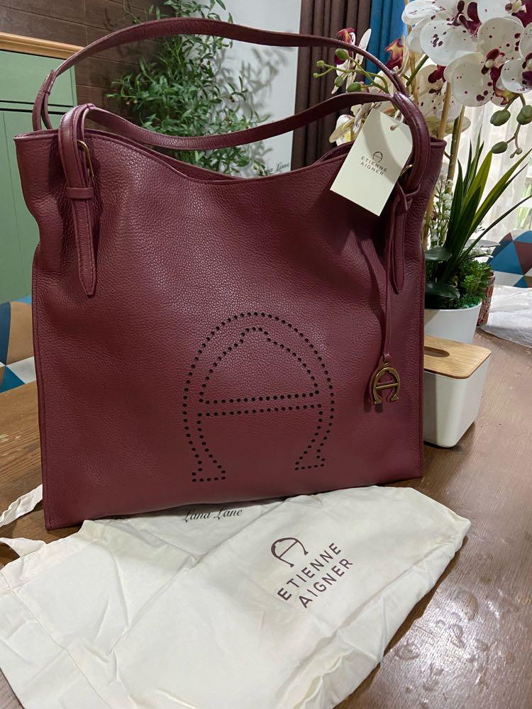 Etienne Aigner Stella Tote Authentic Antic Cordovan Luxury