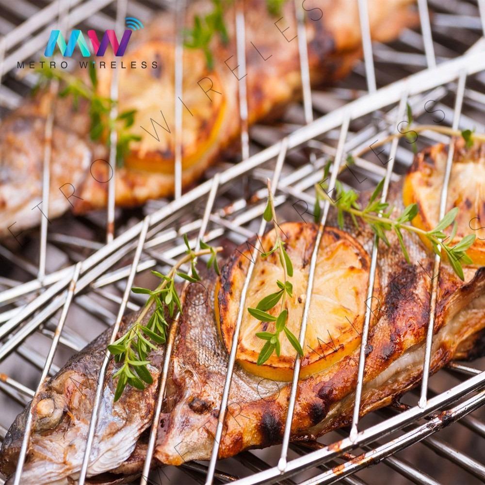 Fish Grill Long Non Stick Grilling Mat Mesh Bbq Meat Fish Sheet Net ...