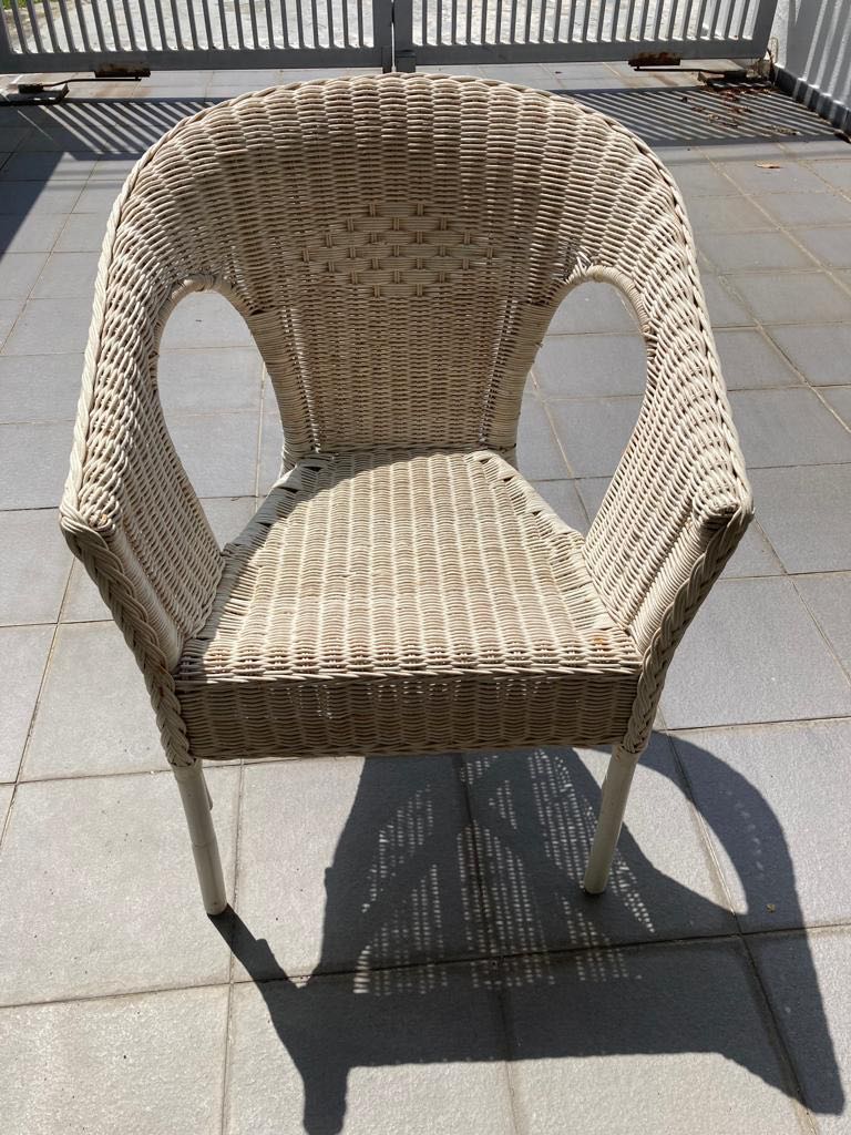 free wicker chair from ikea, Furniture & Home Living, Furniture, Chairs on Carousell