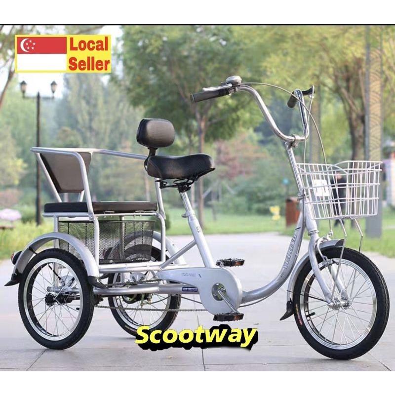 Tricycle with outlet passenger seat