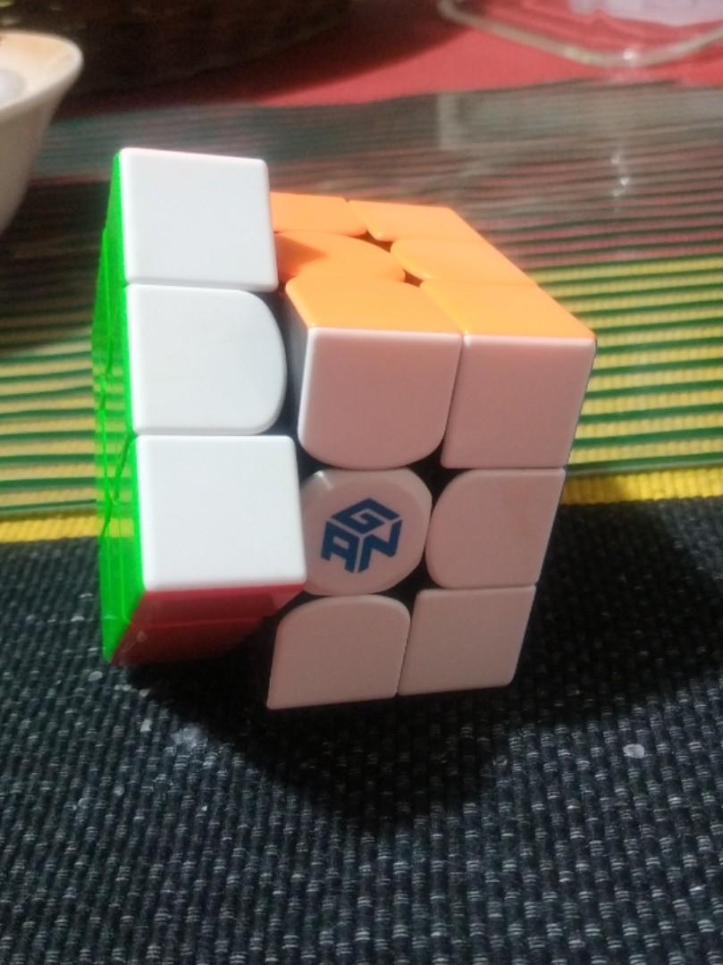 GAN 356 RS 3x3 Speed Rubik's Cube Stickerless (Category: Board Games & Puzzles) located in Baguio. Submitted by sellerman69 (Listing ID 1178154405, Image 2). Description: Product description: I use this product for every day in 1 month but now I have New rubik's cube so now it is just in the storage place It have a tutorial in algorithms (CFOP) but it does not have tutorial how to solve cube and it features are anti-pop, corner cutting smooth tur
