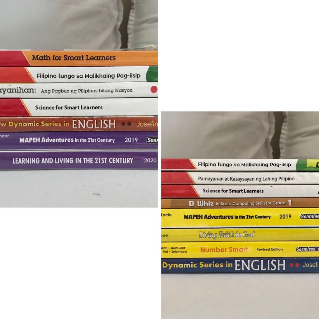 grade 1 and grade 5 books LCC (Category: Textbooks) located in Caloocan City. Submitted by mermaid.drive (Listing ID 1178082649, Image 1). Description: grade 1 dynamic series 1 - living faith in God 1- sold science for smart learners 1- sold Filipino tungo sa malikhaing Pagiisip1 3h Pamayanan t Kasaysayan 1 Number smart 1 - Mapeh adventures 1 - sold grade 5 Filipino tungo sa malikhaing pagiisip 3h Bayanihan 5 - Mapeh Adventures - Learning and Liv
