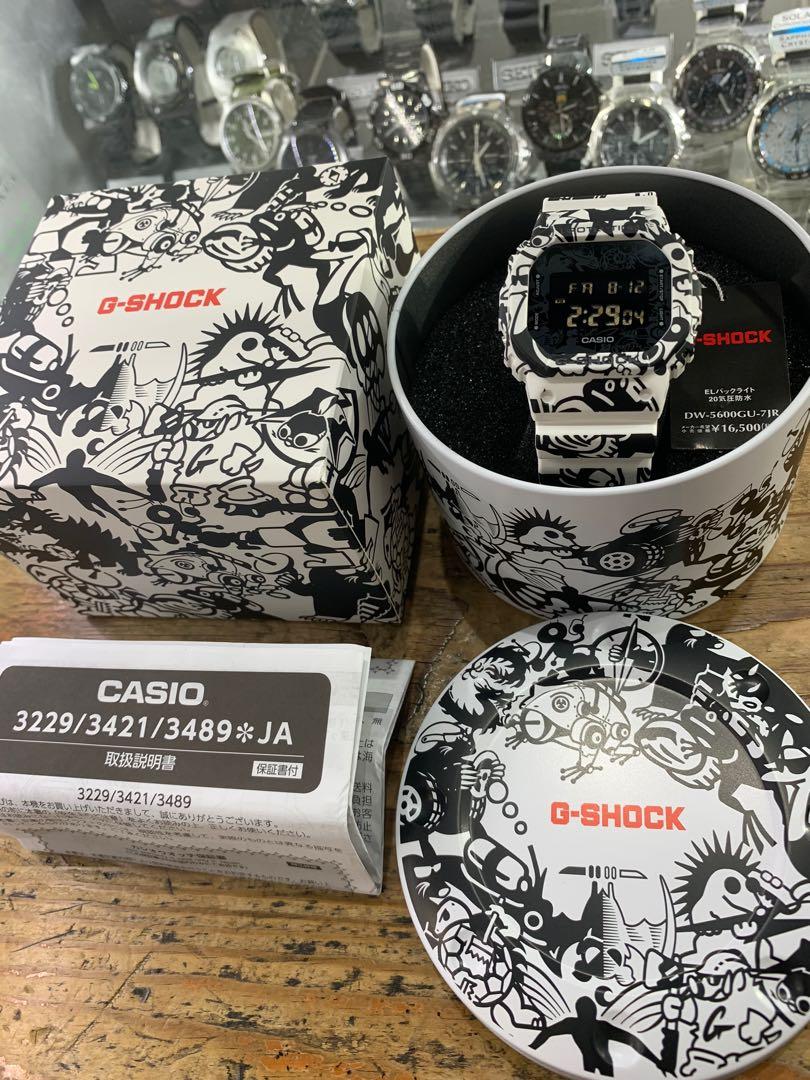 日本版G-SHOCK DW-5600GU-7JR, 男裝, 手錶及配件, 手錶- Carousell