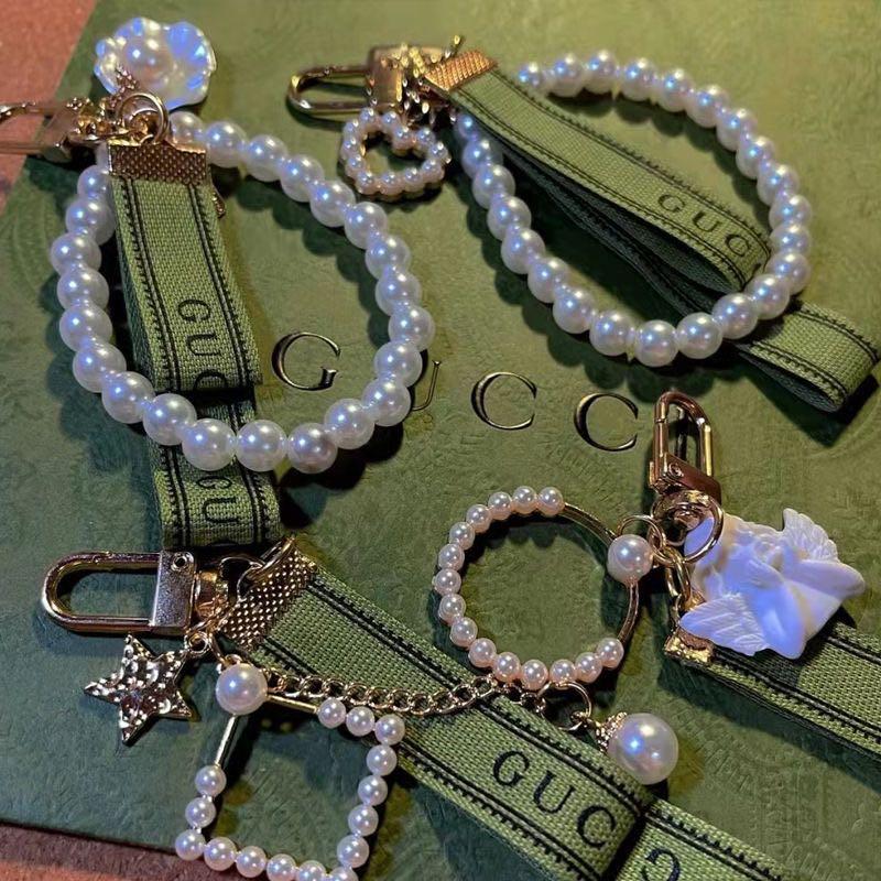 Gucci Pearl keychain