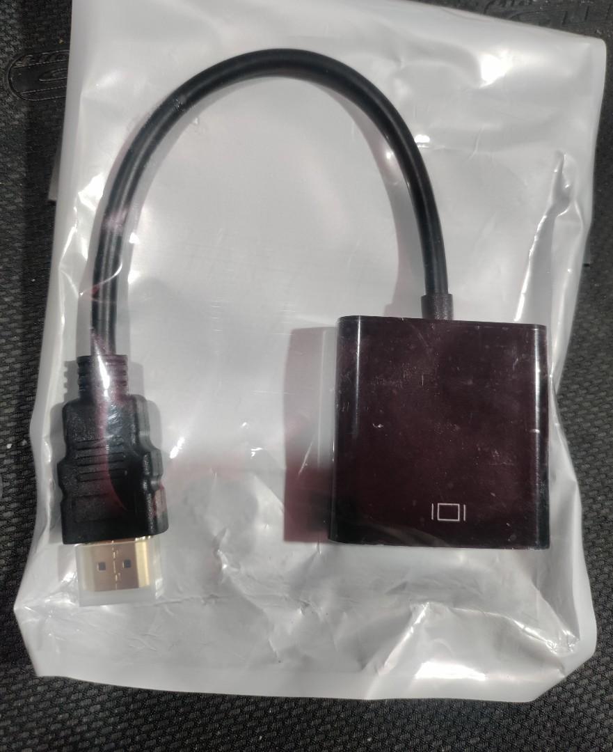 HDMI to VGA Adapter (Category: Computer Parts) located in Cainta. Submitted by whiteelephantph (Listing ID 1178216671, Image 1). Description: hdmi male to vga female adapter.