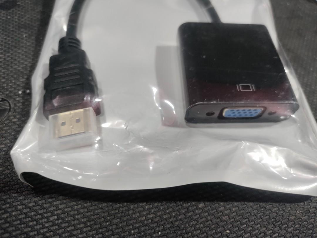 HDMI to VGA Adapter (Category: Computer Parts) located in Cainta. Submitted by whiteelephantph (Listing ID 1178216671, Image 2). Description: hdmi male to vga female adapter.