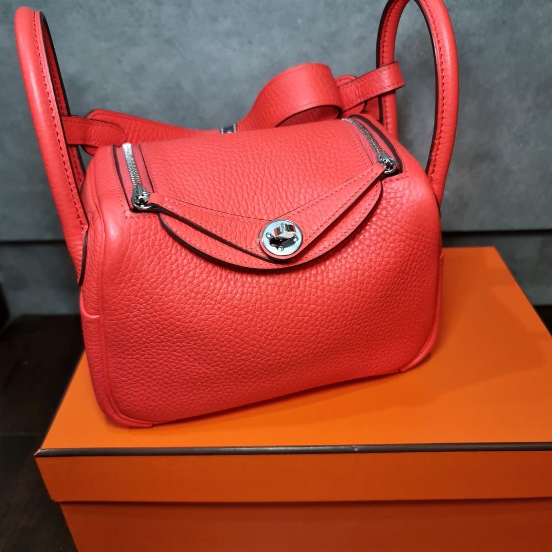 Hermes Brand New Mini Lindy, Rose Texas in Clemence. GHW, Stamp Y . . .,  Luxury, Bags & Wallets on Carousell