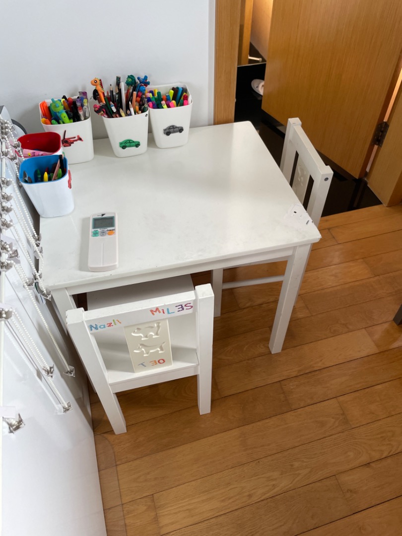 Ikea desk & chairs, Babies & Kids, Baby Nursery & Kids Furniture, Kids