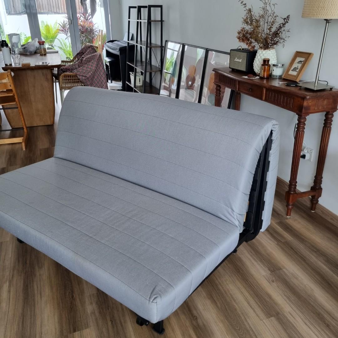 IKEA LYCKSELE LOVAS Sofa Bed (2 seater, queen size), Furniture & Home
