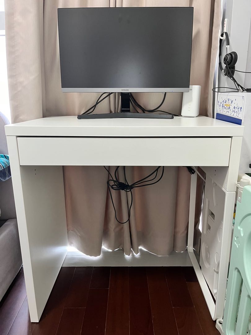 IKEA Micke computer desk, Furniture & Home Living, Furniture, Tables
