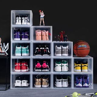 (10 for $140) ORIGINALAB Premium Font Display Shoe Box Clear