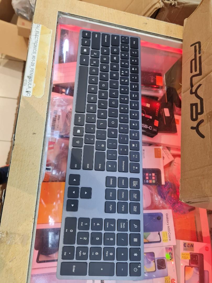 Jelly Comb Wireless Bluetooth Keyboard Gray IWGZX01C, Computers