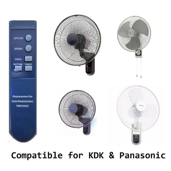 KDK / Panasonic / National Wall & Stand Fan Remote Control KDK / Panasonic / National Wall