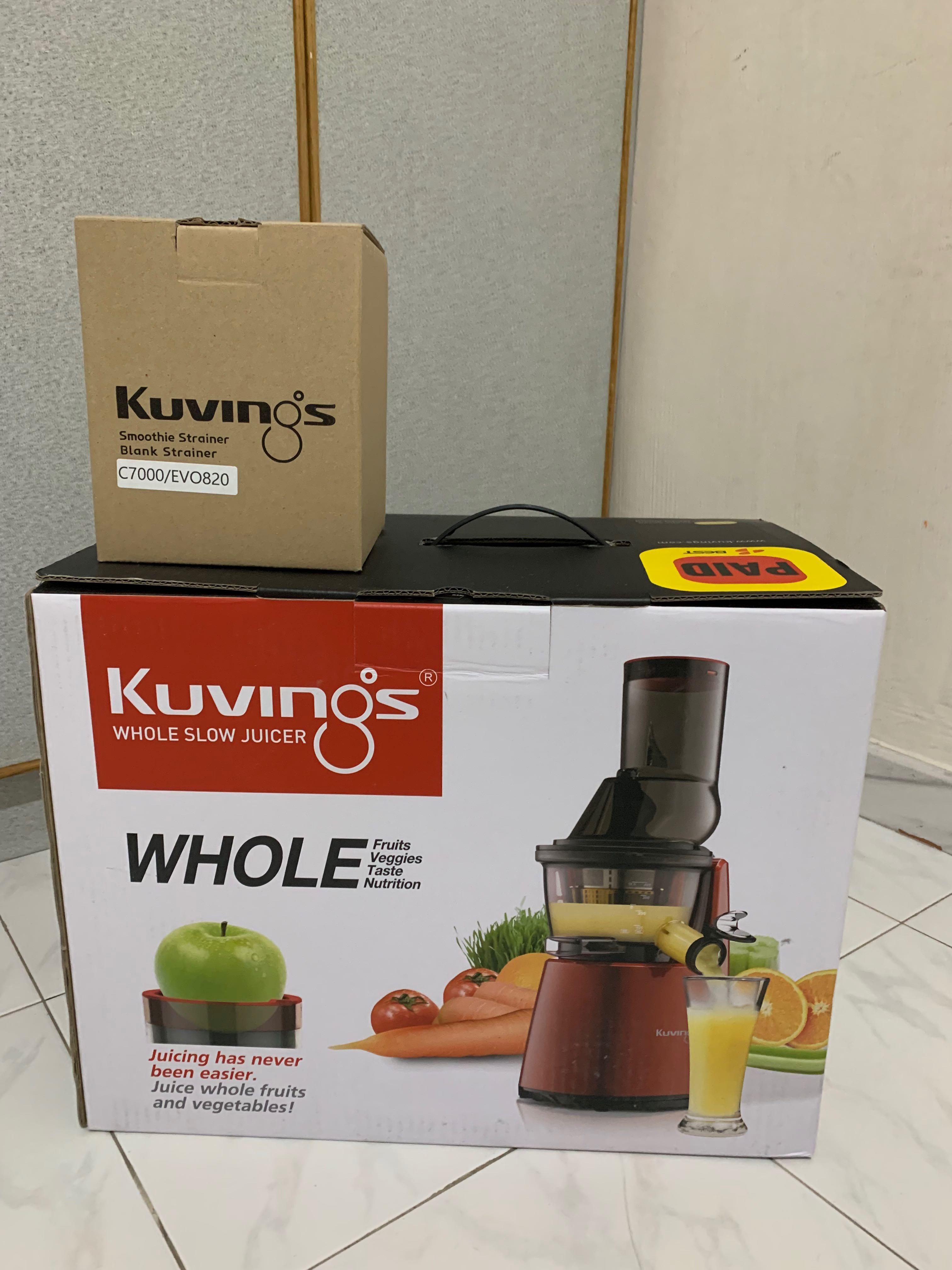 Kuving’s Slow Juicer (Brand NEW), TV & Home Appliances, Kitchen