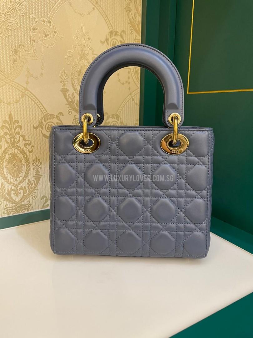 Lady Dior Small My ABC Dior Blue Lamb GHW, Luxury, Bags & Wallets on ...