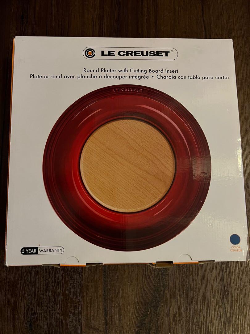 Le creuset cheese platter in marseille blue, Furniture Home