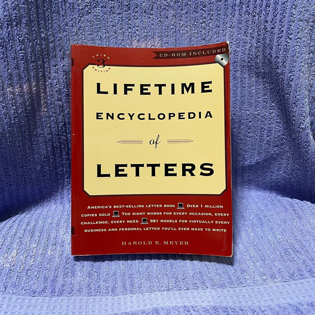 Lifetime Encyclopedia of Letters (3rd Edition) - Harold E. Meyer ...