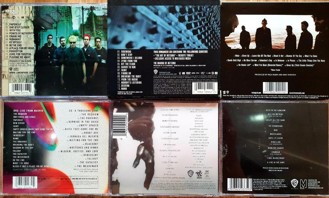 LINKIN PARK ALBUM COLLECTION (COD via Shopee), Hobbies & Toys, Music ...