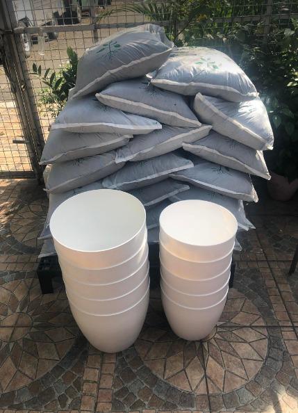 LOAM SOIL & PEARL POTS (Category: Pots & Planters) located in Quezon City. Submitted by uno_store (Listing ID 1178062575, Image 2). Description: LOAM SOIL & PEARL POTS ALL SIZES AVAILABLE order now deliver agad agad! Elegant Style durable plastic/rubber 100% Legit MORE TO SHOP HERE! PM for details and orders po! sizes and prices xsmall 4x4.5" P 108 small 7" x 6.5" P 118 medium 8"x 8.5" P 128 large 10" x 10" P 138 extra large 12"x12" P148 also ava