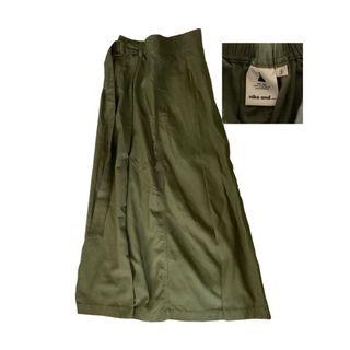 long maxi skirt green acubi y2k