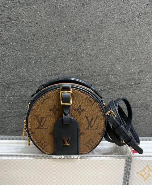 AUTHENTIC LV LOUIS VUITTON Mini Boite Chapeau Reverse Monogram ✓Receipt,  Luxury, Bags & Wallets on Carousell