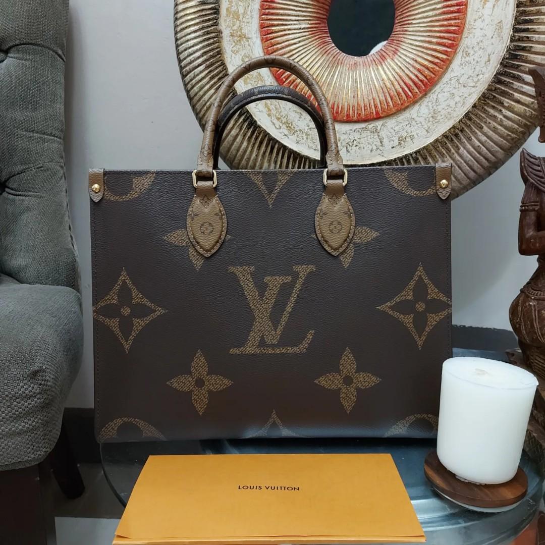 LV On the Go MM Reverse Monogram, Luxury, Bags & Wallets on Carousell