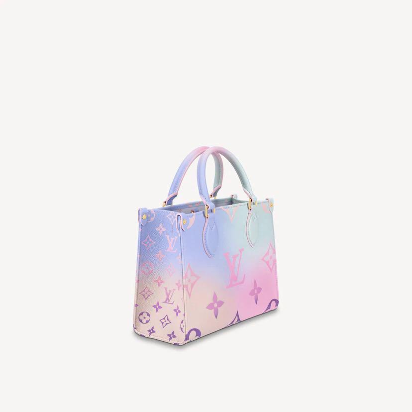 Louis Vuitton Onthego GM Sunrise Pastel in Coated Canvas with Gold