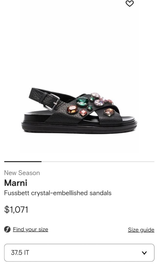 MARNI sandals with crystal embellishments