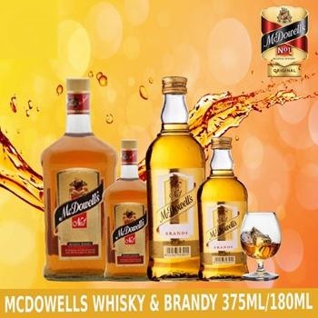 MCDOWELL WHISKY/BRANDY 200ML/375ML - OH WELL OH ...