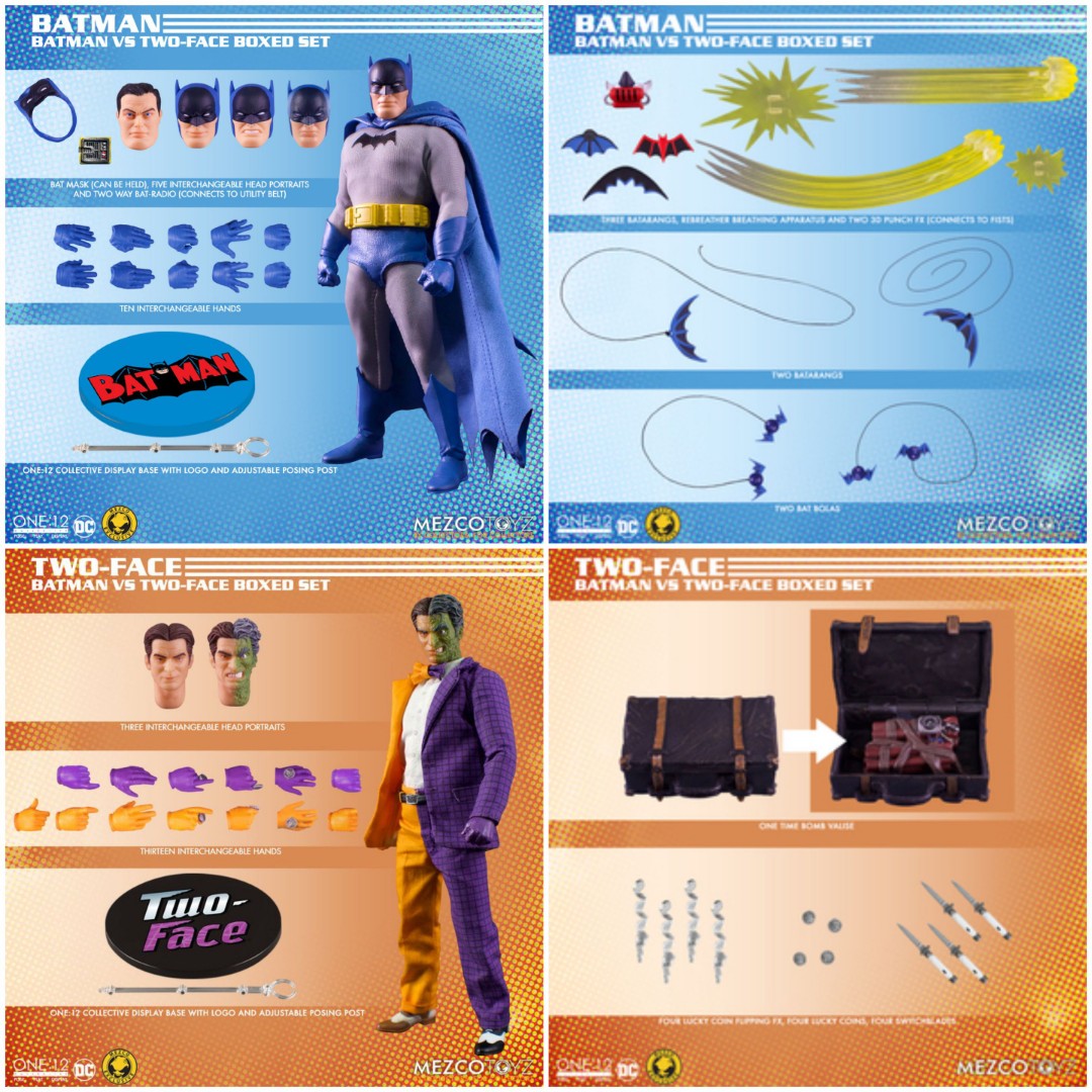 Mezco Golden Age Batman Vs Two Face Boxed Set Hobbies And Toys Toys And Games On Carousell 