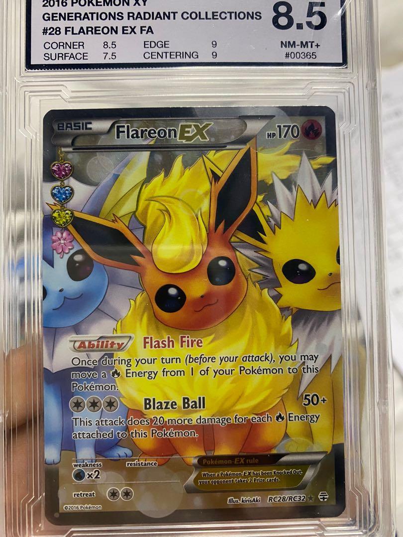 Mint 8.5 Flareon EX full art Pokémon card, Hobbies & Toys, Toys & Games on  Carousell