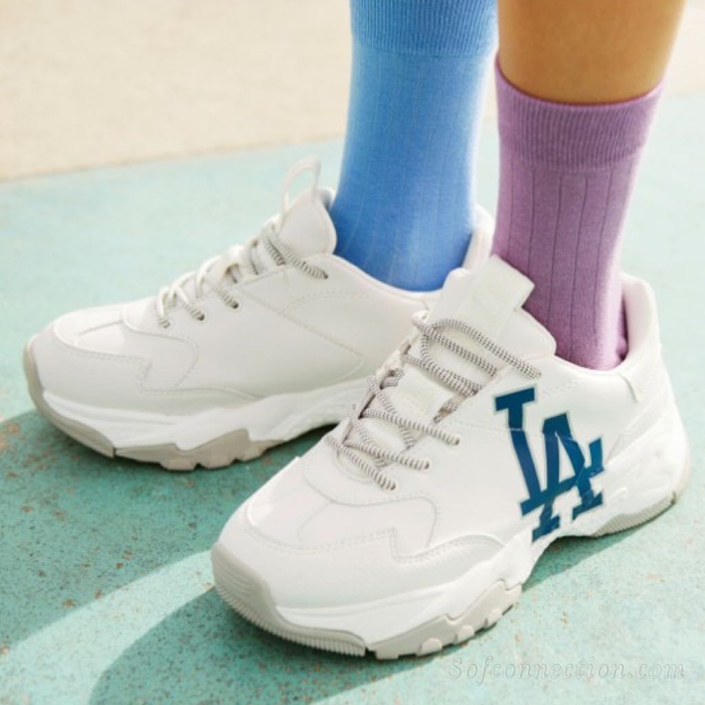 MLB x LA Dodgers Baseball Big Ball Chunky P Shoe Fashion Sneakers Authentic