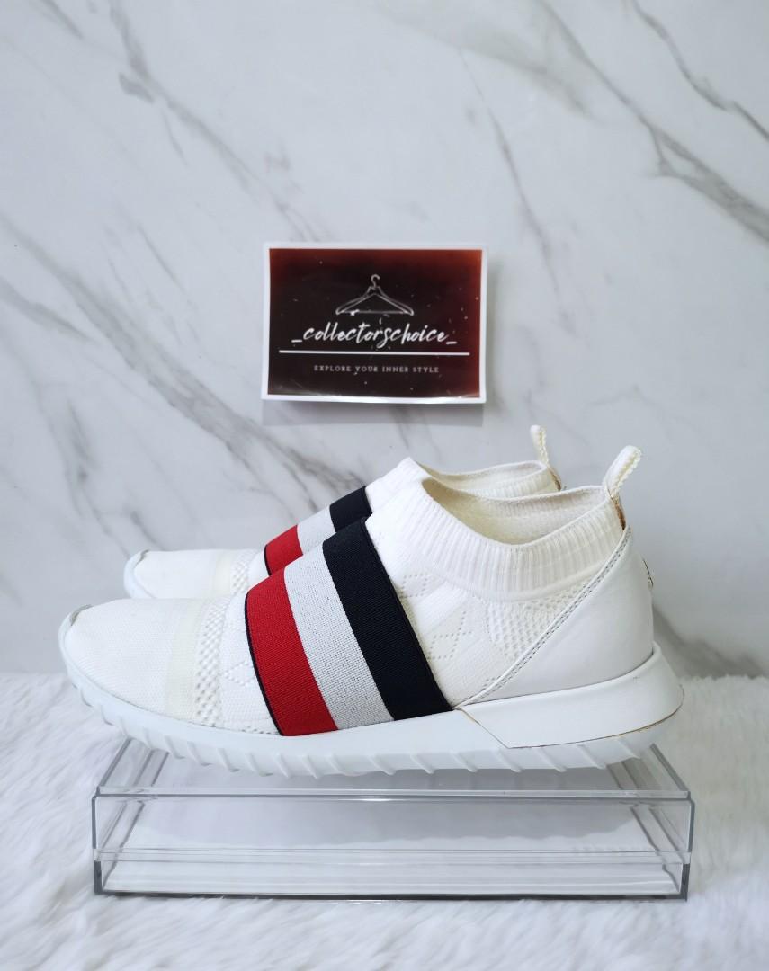 MONCLER Giroflee Leather Stretch Knit Sneakers Luxury Sneakers Footwear on Carousell