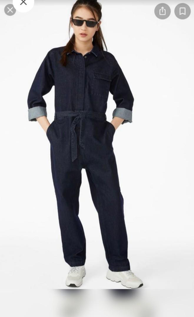 Denim jumpsuit monki on sale