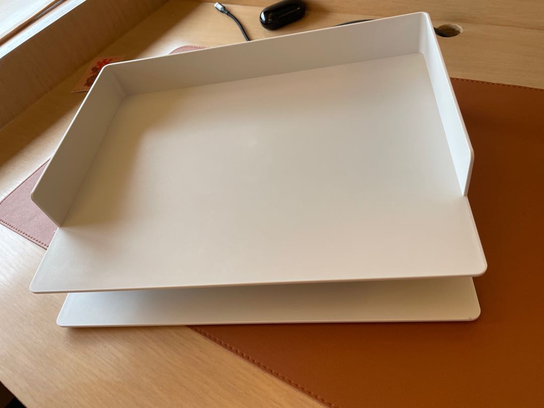 Muji desk tray / document / letter tray / a4, 傢俬＆家居, 其他, 家居改善及收納用品