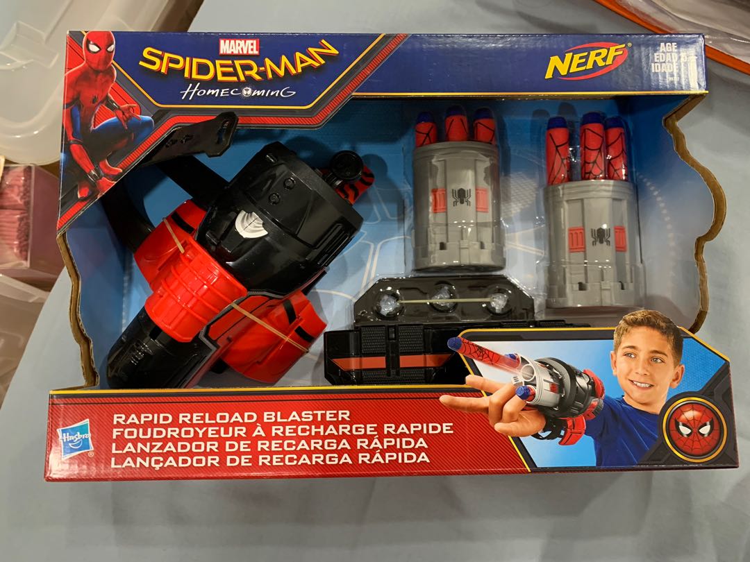 Nerf Spider Man homecoming Hobbies Toys Toys Games on Carousell