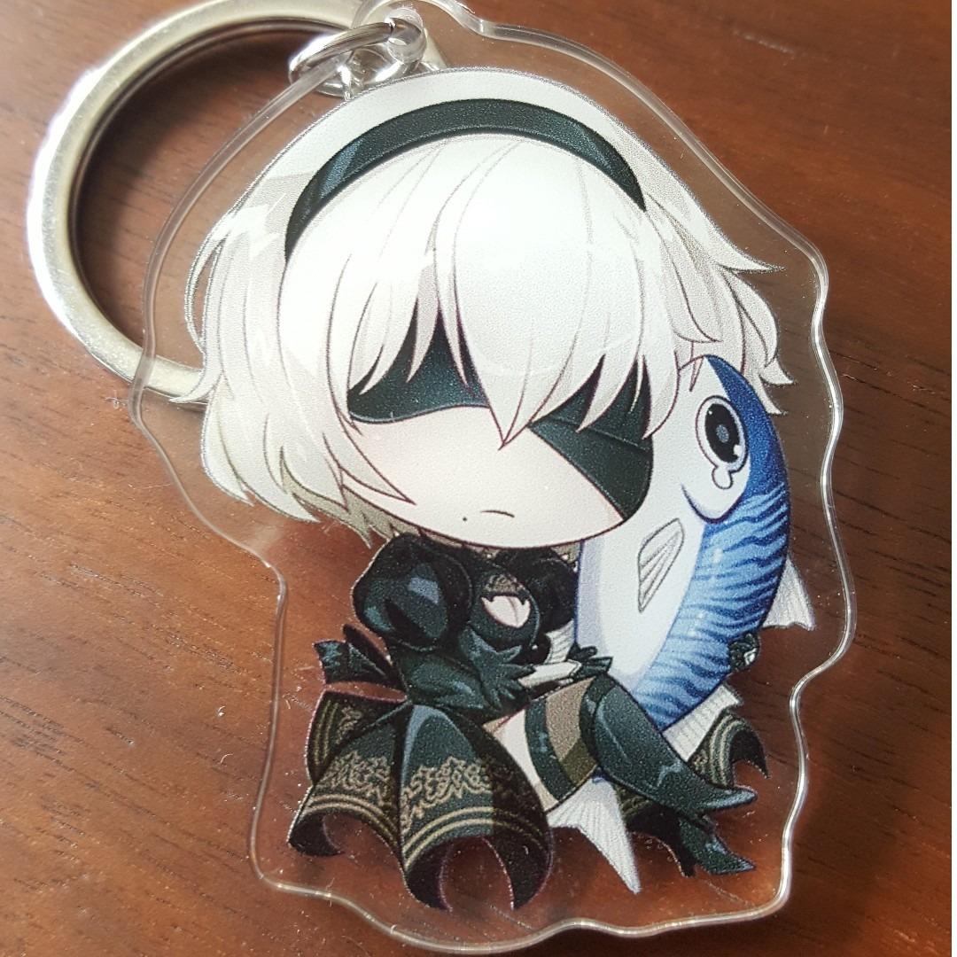 NieR Automata 2B 9S Emil charms keychain Aji wo Kutta Hobbies