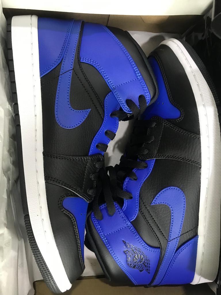 Nike Air Jordan 1 Mid Hyper Royal Men Shoe