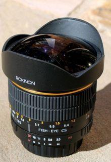 Nikon mount 8mm f3. 5 Fisheye lens Rokinon/Samyang